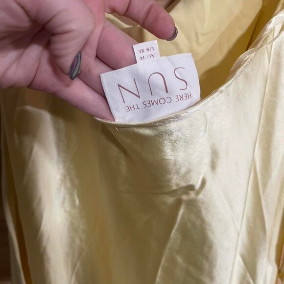 Sun Dress Yellow Maxi Dress 870 F - Picture 6 of 7